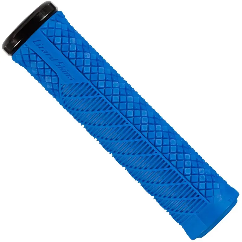 Lizard Skins Charger Evo Single-Clamp Lock-On MTB Grips - Blue 130mm